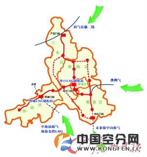 佛山燃气集团多年来构建了科学的&ldquo;4+2&rdquo;天然气气源供应格局&mdash;&mdash;即由南庄、杏坛、明城和芦苞四个接收门站分别从东南西北四个方向接入上游气源。