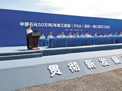 中国石化贵州50万吨煤化工项目开工