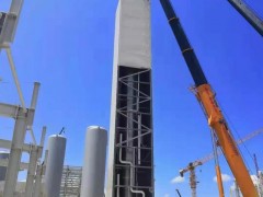云南通威高纯晶硅空分项目完成吊装