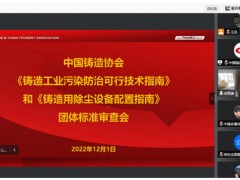 《铸造工业污染防治可行技术指南》等两项团体标准顺利通过审查
