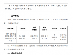 和远气体：电子特气领域获专利