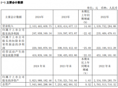 广钢气体2024年财报：净利润下降22.42%