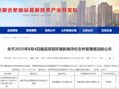 塞尔合肥大宗气体项目环境影响评价文件受理情况公示